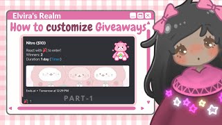 How to create FULLY CUSTOMIZED GIVEAWAYS│using Giveaway Boat│ Part1│Join our 9K Discord fam│ Elvira [upl. by Neale]