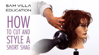 How To Cut and Style a Short Shag [upl. by Manvell]