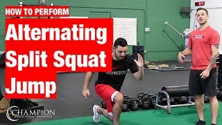 Alternating Split Squat Jump [upl. by Banebrudge835]