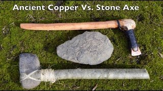 Ancient Stone vs Copper Axe [upl. by Naimaj]