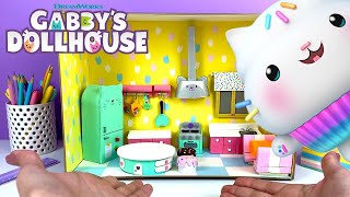 Crafting a Mini Cakey’s Kitchen  GABBYS DOLLHOUSE [upl. by Rosabel]