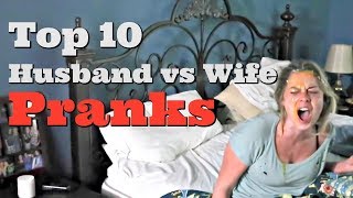 TOP 10 HUSBAND VS WIFE PRANKS OF 2017  Pranksters in Love [upl. by Yleik]