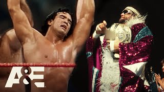 WWE Biography Macho Man vs Ricky Steamboat Wrestlemania III  AampE [upl. by Bogart29]