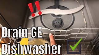 How To Drain Your GE Dishwasher [upl. by Ailemaj]