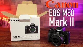 Canon EOS M50 Mark II Unboxing [upl. by Osher]