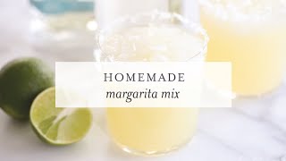 Homemade Margarita Mix [upl. by Kirkpatrick]