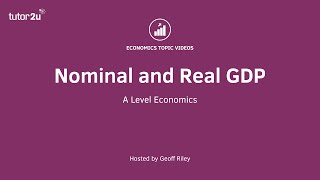 Nominal and Real GDP [upl. by Nanice]