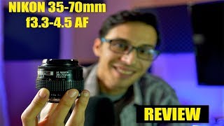 NIKON 35 70mm f3345 AF review [upl. by Komara142]