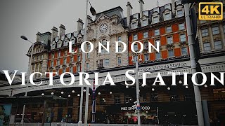 London Victoria Station Walk Through England 4K [upl. by Weinman]