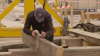 Inside Notre Dame Cathedral restoration [upl. by Ace]