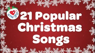 Top 21 Popular Christmas Songs and Carols Playlist 🎅🎄 [upl. by Arbma]