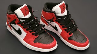 HOW TO LACE NIKE AIR JORDAN 1 LOOSELY THE BEST WAY [upl. by Oman124]