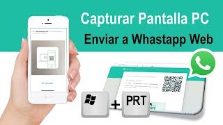 Como capturar pantalla del PC y enviar a WhastApp [upl. by Anikat73]