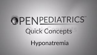 Hyponatremia in Different Age Groups [upl. by Aroel]