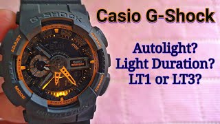 Casio G shock Turn On Autolight amp How To Change Light Duration [upl. by Kcitrap356]