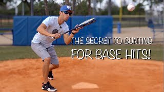 How To Bunt for Base Hits WORKS EVERY TIME [upl. by Natsirk735]