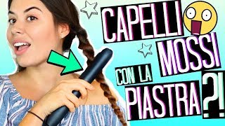 CAPELLI MOSSI CON LA PIASTRA in MENO DI 5 MINUTI  TRUCCHETTI CAPELLI BACK TO SCHOOL 2019 [upl. by Ayanahs]