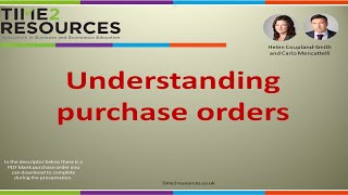 Understanding purchase orders [upl. by Hairom]