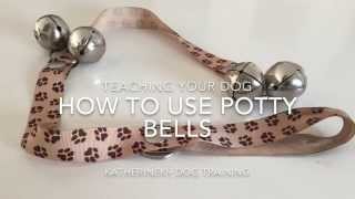 How To Teach Your Dog To Use Potty Bells [upl. by Ajssatsan]