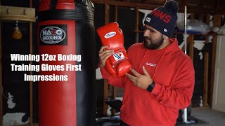 Winning 12oz Boxing Training Gloves Unboxing amp First Impression [upl. by Roskes33]