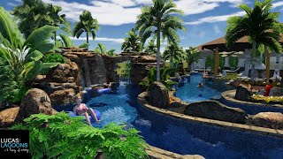 Lazy River Pool Design  Lucas Lagoons Design  We Design Insane Pools [upl. by Cooperstein]