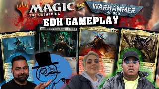 Warhammer 40k Commander Decks  Magic The Gathering EDH Gameplay [upl. by Annoet588]