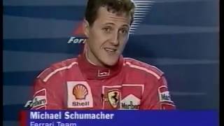 ITV News  Schumacher Matches Villeneuves Time Oct 1997 [upl. by Assiruam]