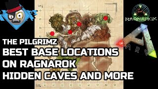 Ark Ragnarok  Base Locations  Top 5 Hidden Caves and more [upl. by Ilana444]