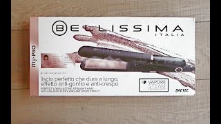 Tutorial  Bellissima B28 100 My Pro Steam  La Piastra a Vapore [upl. by Delanos]