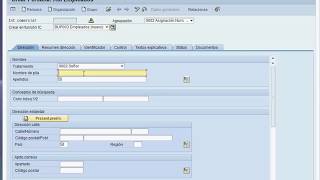 SAP  Crear Empleado [upl. by Powell]