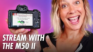 Canon M50 Mark II Live Streaming Settings CLEAN HDMI OUT [upl. by Viola]