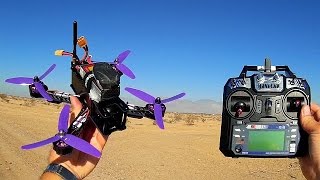 Eachine Wizard X220 FPV Racer Drone Flight Test Review [upl. by Pasadis]