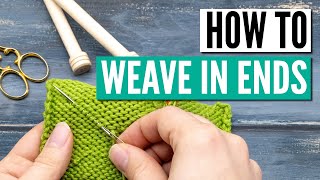 How to weave in ends in knitting  10 different techniques [upl. by Phia994]