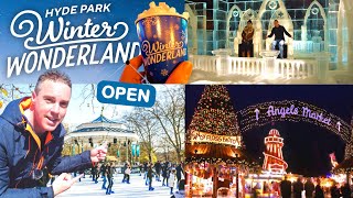 Winter Wonderland Hyde Park London Tour [upl. by Ashbey]