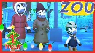 ZOUS CHRISTMAS 🎄 1 hour COMPILATION ☃️ Cartoons  Zou in English [upl. by Eeramit]