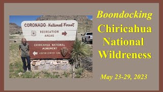 Boondocking Chiricahua Wilderness  Arizona [upl. by Eiro]