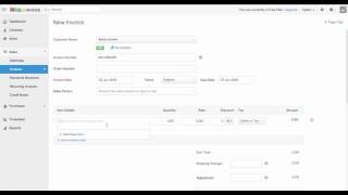 Zoho Invoice Creating Your First Invoice [upl. by Fadiman]