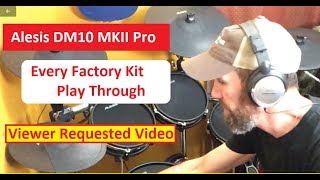 Alesis DM10 MKII Pro  Every Factory Kit Sample [upl. by Elleraj185]