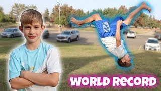 8 YEAR OLD BREAKS WORLD RECORD [upl. by Nolyarg]