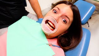 SOFÌ METTE L APPARECCHIO AI DENTI DAL DENTISTA [upl. by Atik]