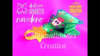 Dulcero Arbolito Navideño paso a paso  Craft DIY manualidad en foamygoma evamicroporoso [upl. by Adnuahsor733]