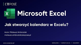 Excel Jak stworzyć kalendarz w Excelu [upl. by Yssis]