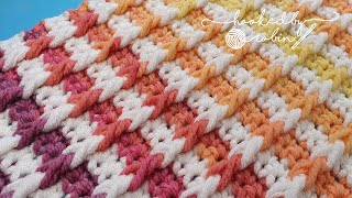 Crochet Bar Stitch  Crochet Stitch Tutorial [upl. by Deenya]