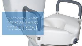 How to Install a Drive Medical Raised Toilet Seat [upl. by Terb]