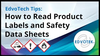 EdvoTech Tips How to Read Product Labels and Safety Data Sheets [upl. by Eciuqram]