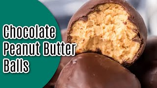 Chocolate Covered Peanut Butter Balls Recipe [upl. by Malcah229]