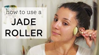 HOW TO USE A JADE ROLLER ‣‣ Reduce Wrinkles amp Eye Bags [upl. by Auof]