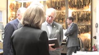 The Prince of Wales visits Savile Row tailor Anderson amp Sheppard [upl. by Lazor]