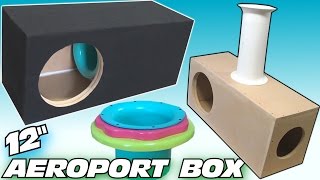 How To BUILD a Subwoofer BOX w 12quot Ported Sub Enclsoure DESIGN amp Custom Adjustable Aero Port [upl. by Ahsinawt]