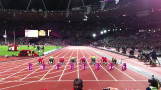 Mens 100m Final  London 2012 Olympics [upl. by Larianna]